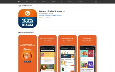 ‎Grofers - Online Grocery on the App Store