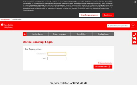 Login Online-Banking - Sparkasse Göttingen