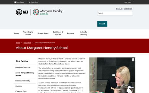 About Margaret Hendry School