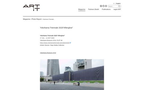 Yokohama Triennale 2020“Afterglow” – ART iT: Japanese ...