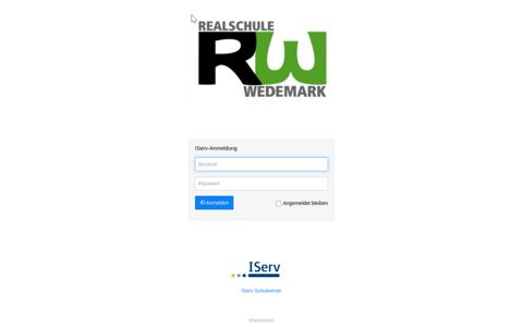 IServ - rs-wedemark.de: Anmelden