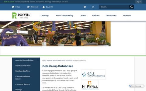 Gale Group Databases | Roswell, NM