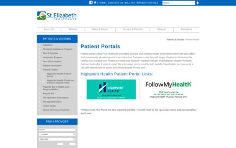812-537-1010 - Patient Portals - Highpoint Health
