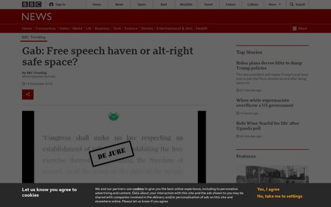 Gab: Free speech haven or alt-right safe space? - BBC News