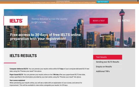 IELTS Results | IELTS Test