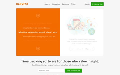 Harvest | Online Time Tracking and Invoicing Software