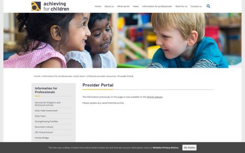 Provider Portal | Achieving for Children