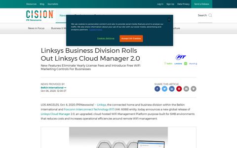 Linksys Business Division Rolls Out Linksys Cloud Manager 2.0