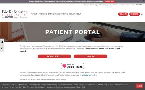 Patient Portal | BioReference Laboratories