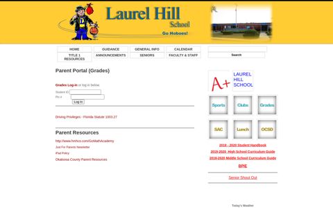 Parent Portal | Laurel Hill School - Okaloosa County Schools