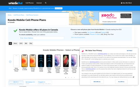 Koodo Mobile Cell Phone Plans - Compare 44+ Plans ...
