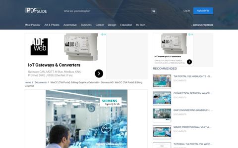 WinCC (TIA Portal) Editing Graphics Externally - Siemens AG ...