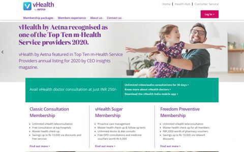 vHealth by Aetna | Doctor consultation service by Indian ...