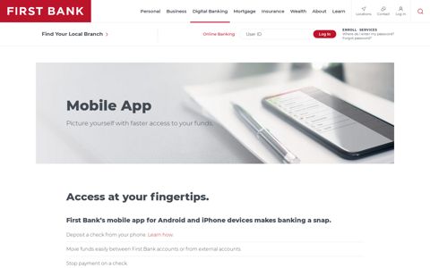 Mobile App | First Bank