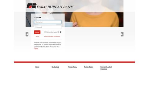 Farm Bureau Bank MyCardInfo
