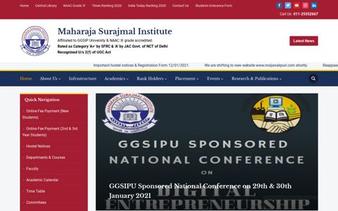 Maharaja Surajmal Institute – Affiliated to GGSIP University ...