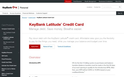 KeyBank Latitude Credit Card | KeyBank