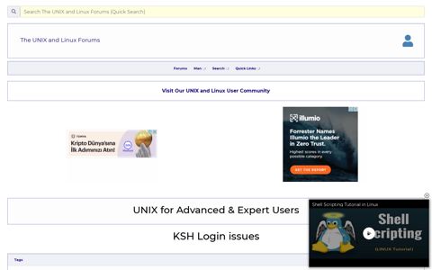 KSH Login issues - UNIX and Linux Forums - Unix.com