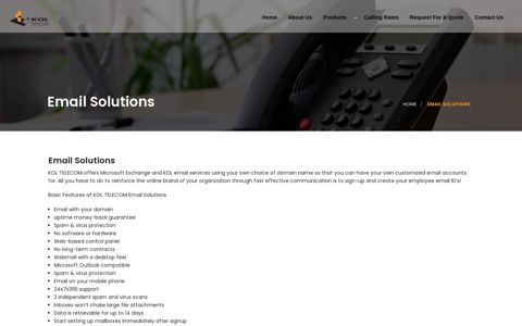 Email Solutions – Kol Telecom – Voip Services