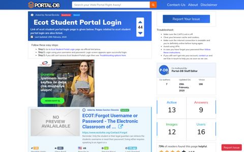 Ecot Student Portal Login