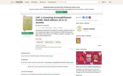 LAP-3 (Learning Accomplishment Profile: third edition) 36 to ...