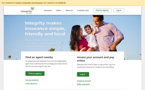 Integrity Insurance: Car, Home, Business and Life Policies