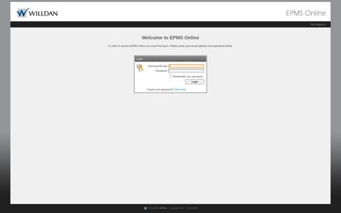 Welcome to EPMS Online