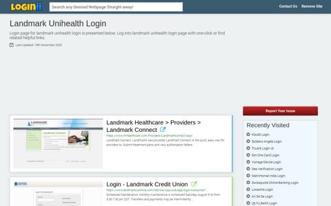 Landmark Unihealth Login - Loginii.com
