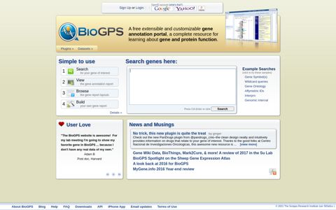 BioGPS - your Gene Portal System