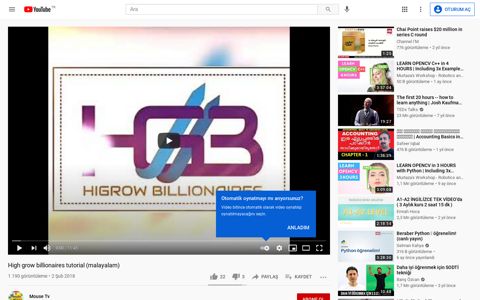 High grow billionaires tutorial (malayalam) - YouTube