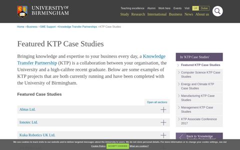 Featured KTP Case Studies - University of Birmingham