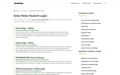 Estar Mstar Student Login ❤️ One Click Access - iLoveLogin