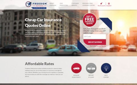 Freedom National® | Cheap Car Insurance Quotes Online