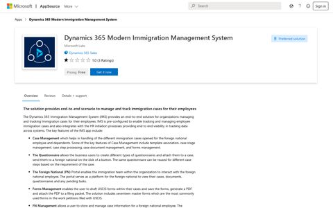 Dynamics 365 Modern Immigration Management System