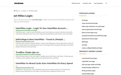 Jet Miles Login ❤️ One Click Access - iLoveLogin