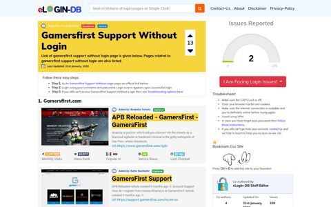 Gamersfirst Support Without Login - штыефпкфь login 0 Views