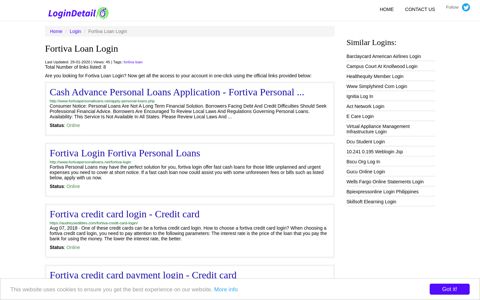 Fortiva Loan Login Cash Advance Personal Loans Application ...