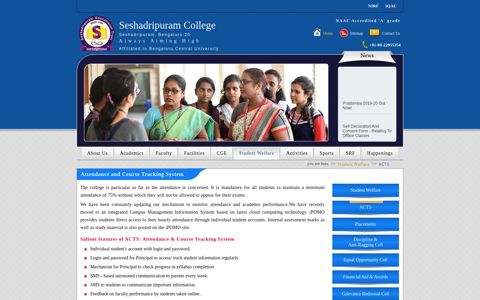 Attendance and Course Tracking System | Seshadripuram ...