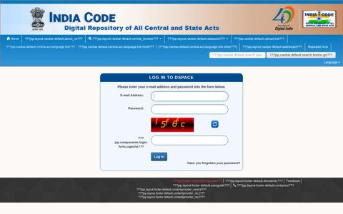 Log In to DSpace - India Code
