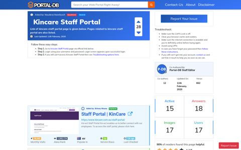 Kincare Staff Portal
