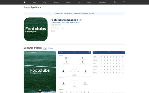 ‎Footclubs Compagnon dans l'App Store