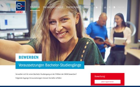 Voraussetzungen für Bachelor-Studiengänge | FHWien der ...