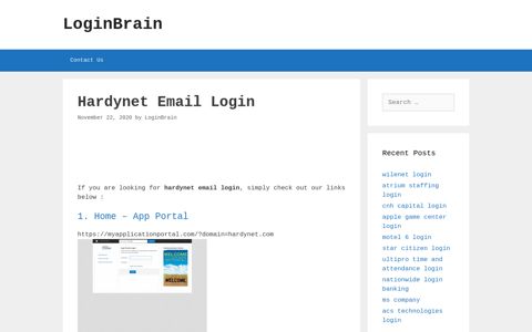 hardynet email login - LoginBrain