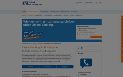 VR Bank Mecklenburg eG Online-Banking