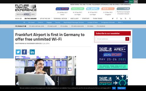 Frankfurt Airport launches free unlimited Wi-Fi