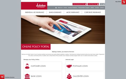 online policy portal - Jubilee Life Insurance