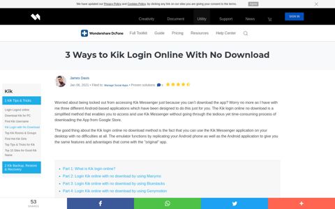 3 Ways to Kik Login Online With No Download- Dr.Fone