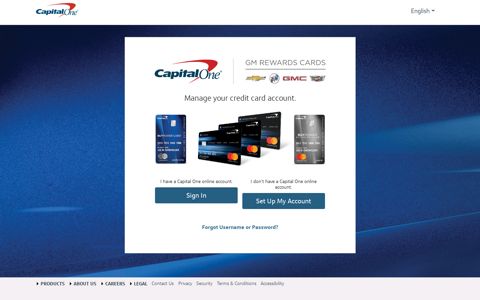 GM Capital One Credit Card Login