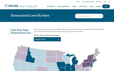 Homeschool Laws By State - HSLDA