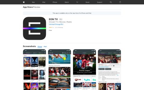 ‎EON TV on the App Store